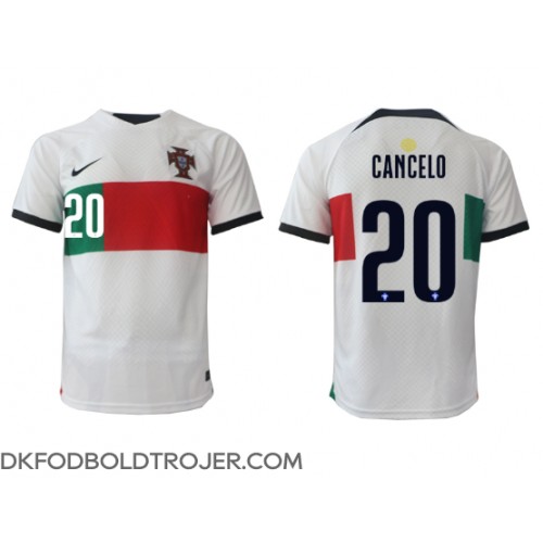 Billige Portugal Joao Cancelo #20 Udebane Fodboldtrøjer VM 2022 Kortærmet